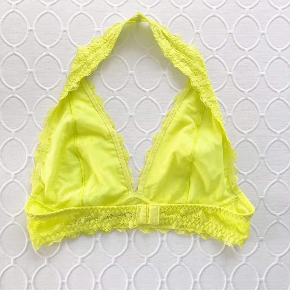 Free People Intimately Free Galloon Lace Halter S - Picture 3 of 4